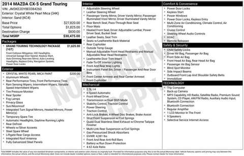 1 image of 2014 Mazda CX-5 Grand Touring