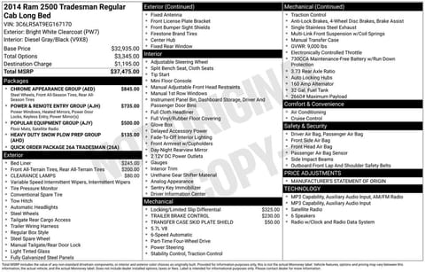 1 image of 2014 Ram 2500 Tradesman