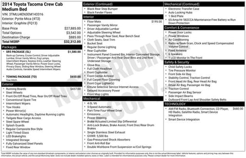1 image of 2014 Toyota Tacoma Base