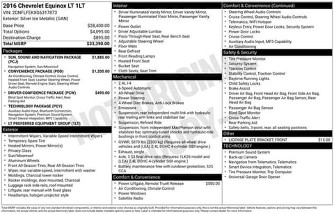 1 image of 2016 Chevrolet Equinox LT