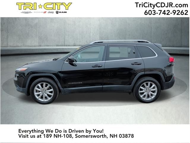 Used 2016 Jeep Cherokee Limited with VIN 1C4PJMDS4GW119918 for sale in Somersworth, NH