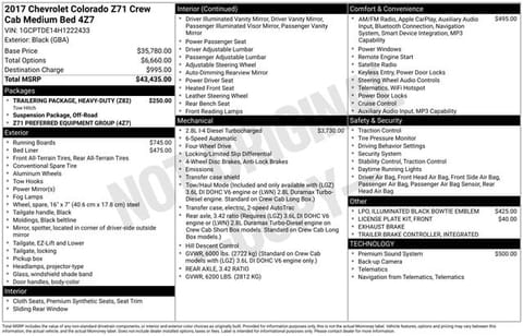 1 image of 2017 Chevrolet Colorado Z71