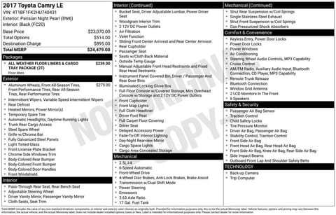 1 image of 2017 Toyota Camry XLE