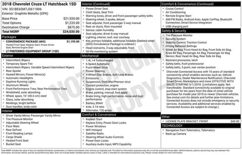 1 image of 2018 Chevrolet Cruze LT