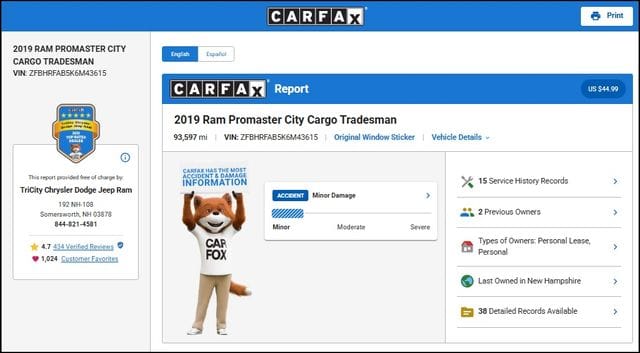 2019 RAM ProMaster City Tradesman Cargo's photo