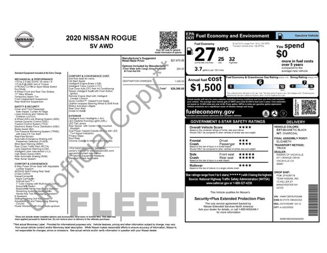 4 thumbnail image of  2020 Nissan Rogue SV