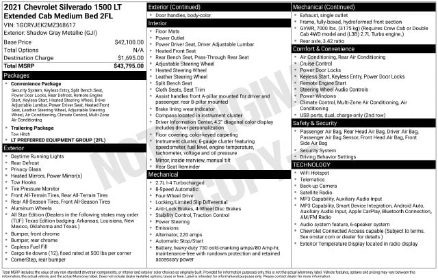 1 placeholder image of  2021 Chevrolet Silverado 1500 LT