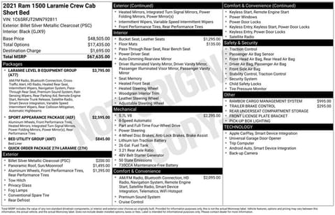 1 image of 2021 Ram 1500 Laramie
