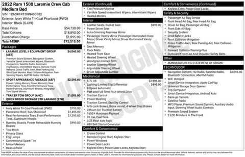 1 image of 2022 Ram 1500 Laramie