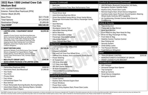 1 image of 2022 Ram 1500 Limited