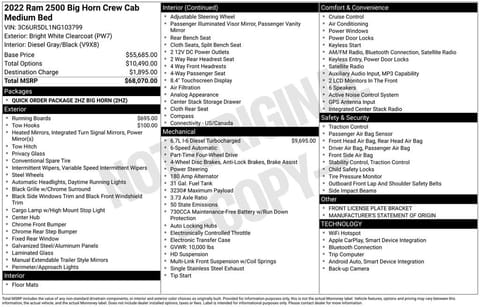 1 image of 2022 Ram 2500 Big Horn