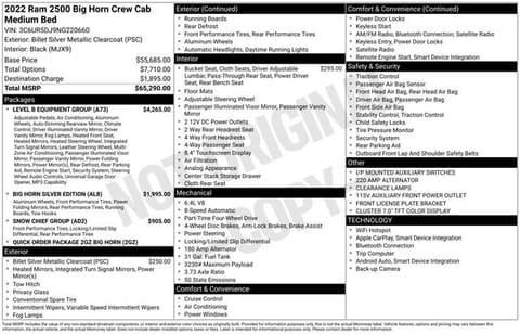 1 image of 2022 Ram 2500 Big Horn
