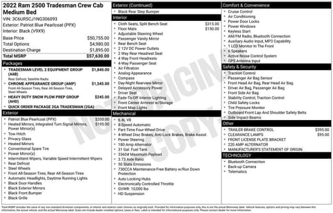 1 image of 2022 Ram 2500 Tradesman