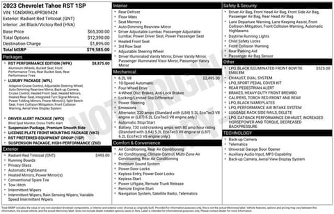 1 image of 2023 Chevrolet Tahoe RST