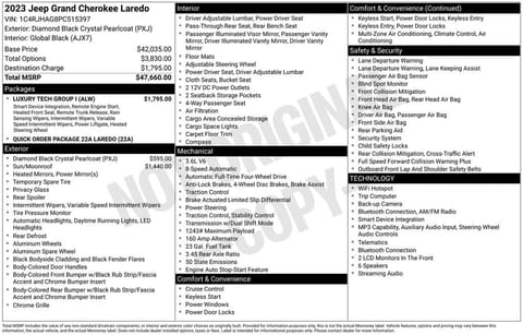 1 image of 2023 Jeep Grand Cherokee Laredo