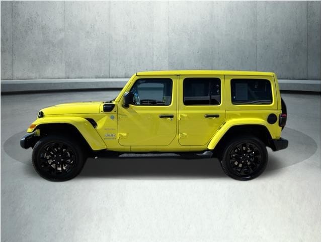 Used 2023 Jeep Wrangler 4xe Sahara 4XE with VIN 1C4JJXP66PW555546 for sale in Somersworth, NH