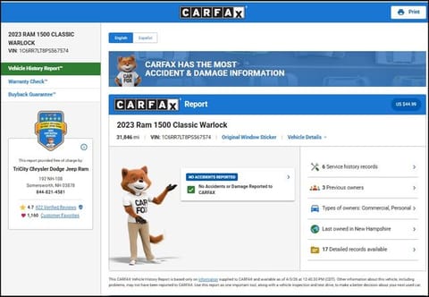 1 image of 2023 Ram 1500 Classic Warlock