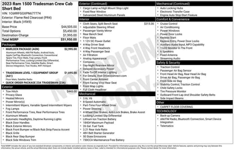 1 image of 2023 Ram 1500 Tradesman