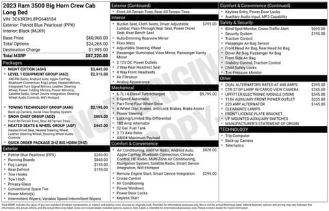 1 image of 2023 Ram 3500 Big Horn