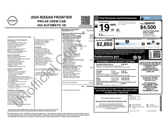 5 thumbnail image of  2024 Nissan Frontier PRO-4X