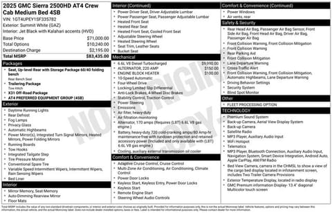 1 image of 2025 GMC Sierra 2500HD AT4