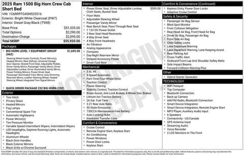 1 image of 2025 Ram 1500 Big Horn/Lone Star
