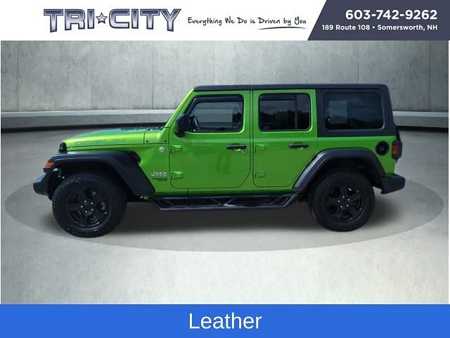 Used 2019 Jeep Wrangler Unlimited Sport S with VIN 1C4HJXDG4KW569157 for sale in Somersworth, NH