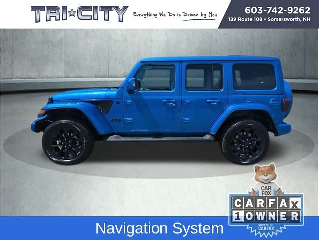 Used 2023 Jeep Wrangler 4-Door High Altitude with VIN 1C4HJXEM4PW511903 for sale in Somersworth, NH