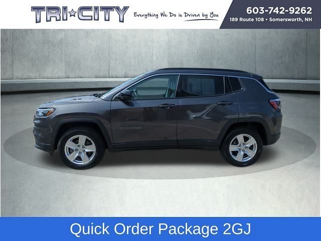Used 2022 Jeep Compass Latitude with VIN 3C4NJDBB1NT111398 for sale in Somersworth, NH