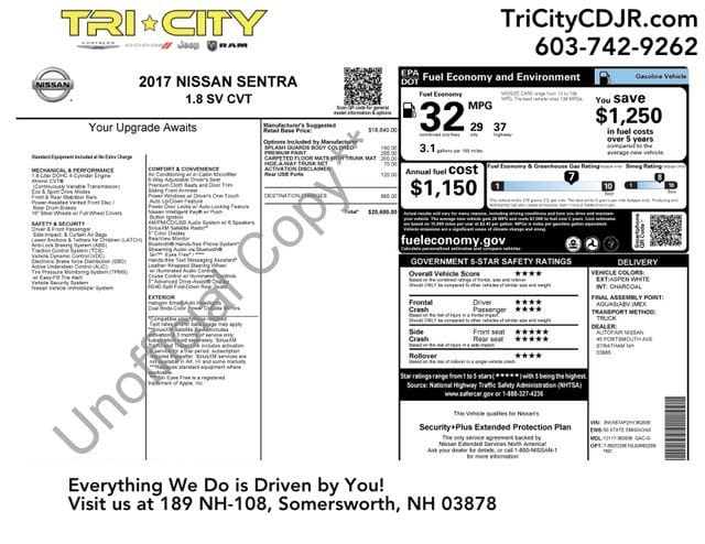 16 thumbnail image of  2017 Nissan Sentra SV
