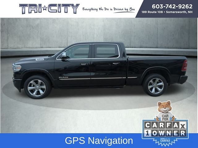 Used 2021 RAM Ram 1500 Pickup Limited with VIN 1C6SRFPT7MN562009 for sale in Somersworth, NH