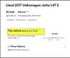 12 thumbnail image of  2017 Volkswagen Jetta 1.4T S