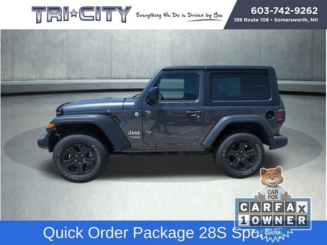 Used 2019 Jeep Wrangler Sport S with VIN 1C4HJXAN6KW585265 for sale in Somersworth, NH