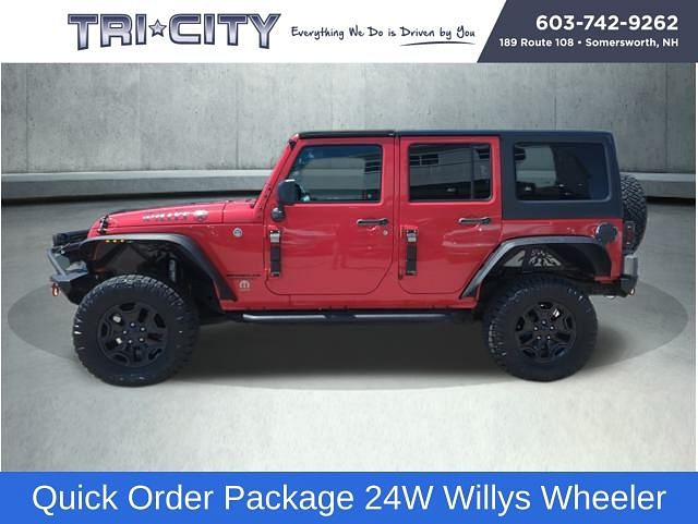 Used 2016 Jeep Wrangler Unlimited Willys Wheeler with VIN 1C4BJWDGXGL171041 for sale in Somersworth, NH