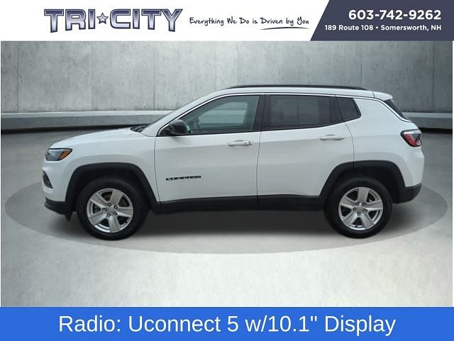 Used 2022 Jeep Compass Latitude with VIN 3C4NJDBB0NT151133 for sale in Somersworth, NH