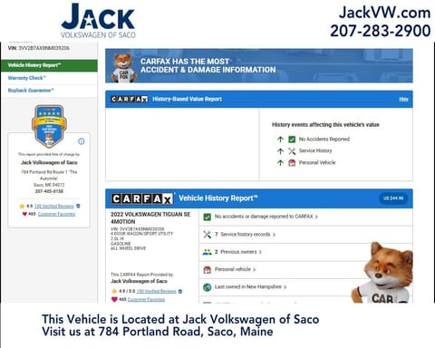 1 image of 2022 Volkswagen Tiguan 2.0T SE