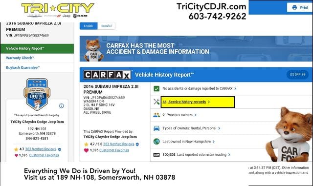 Used 2016 Subaru Impreza Premium with VIN JF1GPAB64G8274689 for sale in Somersworth, NH