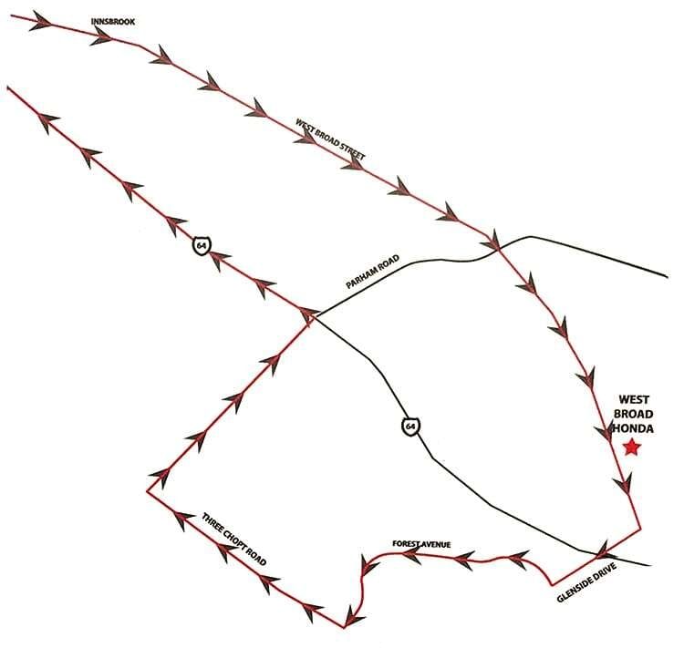West End Shuttle Map