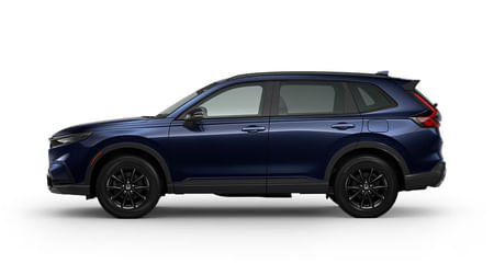 Driver side view of 2026 CR-V Hybrid on a white background.