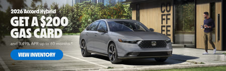 New 2026 Honda Accord Hybrid Sport-L Finance Special