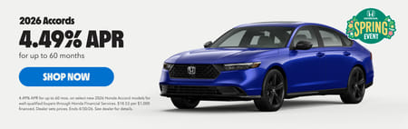 New Honda Accord Finance Offer 4.49%