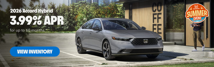 New 2026 Honda Accord Hybrid Finance Special 3.99% APR APR Special