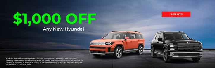 $1,000 Off Any New Hyundai 