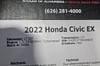 26 thumbnail image of  2022 Honda Civic EX