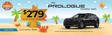 Lease 2026 Honda Prologue Touring $279