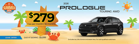 Lease 2026 Honda Prologue Touring $279