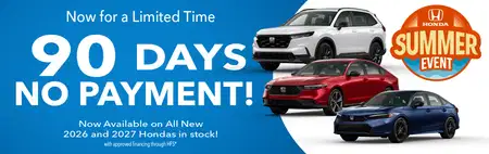 Honda Summer Sale 90 Days No Payment