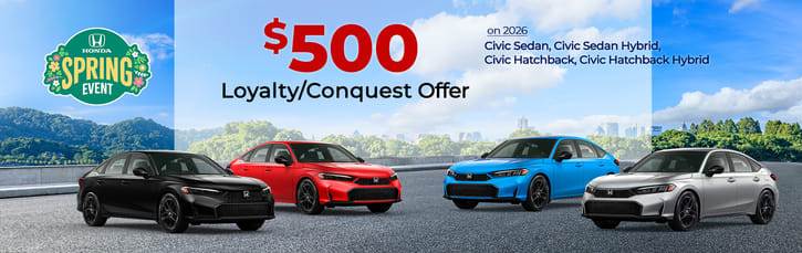 $500 Loyalty/Conquest Offer	